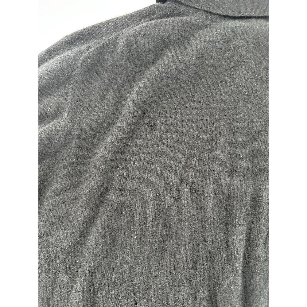 Daniel Bishop 2 Ply Cashmere Sweater Mens Sz XXL *Needs Repair* Has Holes Black - Picture 10 of 16